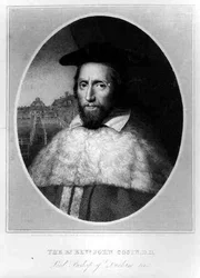 Portrait du Rt Révérend John Cosin (1594-1672), Lord Évêque de Durham 1660, gravé par Edward Scriven (1775-1841), 1815